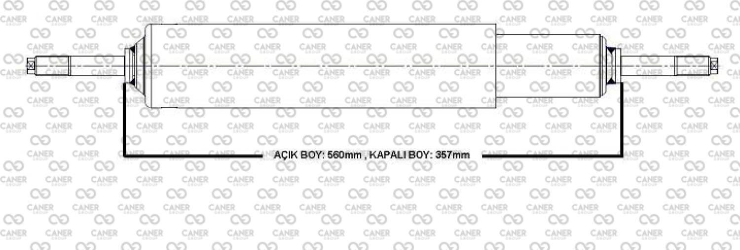 BMC BELDE OTOBÜS ALÇAK TABAN ÖN AMORTİSÖR-;53RS900121; 